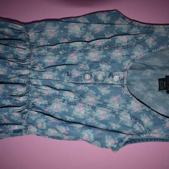 DRESS BY US POLO - FLORAL PRINT JEAN DRESS - Picture 2 of 3